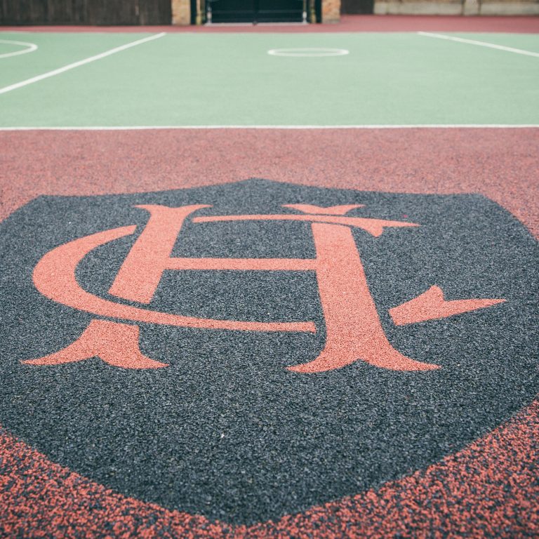 Chepstow House logo on the astroturf